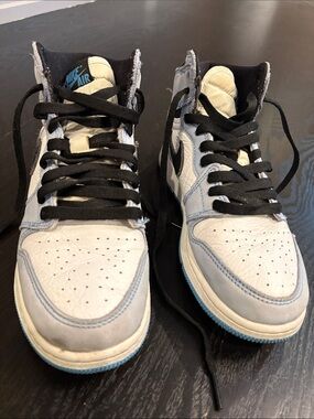 Nike Air Jordan 1 High OG - White/Black/Light Blue
